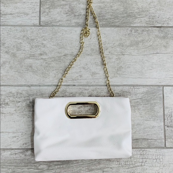 Claire's Handbags - Claires Off White Clutch Bag Claire's Handbags - Claires Off White Clutch Bag